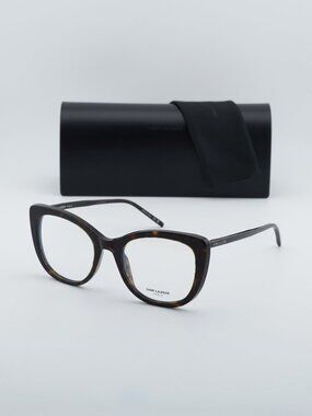 Saint Laurent SL778 002 Square Eyeglasses 55mm – Havana